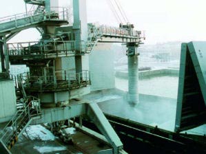 cable carrier for ship loader 