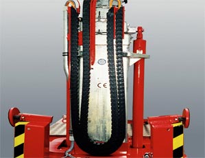 E-Z Chain on lift platform