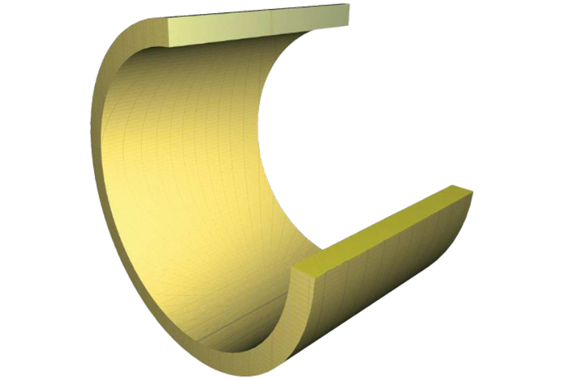 Plastic bushing construction