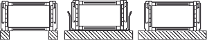 Cable carrier surfaces and guide troughs