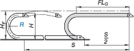 Cable carrier unsupported length