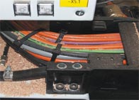 cable carrier on sawmill