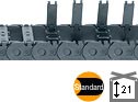 snap open cable carrier